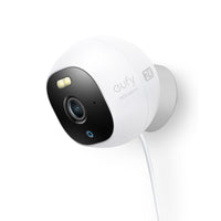 eufy Security - Caméra de surveillance éclairante intérieure et extérieure Cam Pro 2K de eufy Security - blanc-Indice de résistance aux intempéries IP67, peut résister à la pluie, au grésil et à la neige