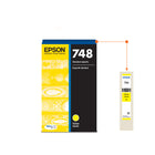 Epson - Cartouche d'encre DuraBrite Pro T748 - Capacité standard - Jaune-Manipulation sans souci - impressions résistantes au maculage, à la décolouration et à l’eau