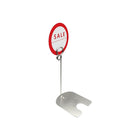 FuTECH – Porte-carte de table PCHC26, 6 po de haut, 10/paquet-Couleur : Argenté