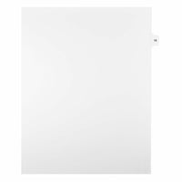 Mark Maker – Onglets séparateurs juridiques blancs, 1/15 onglets, format lettre, sans trous, numéro 18, 25/paquet-Onglets séparateurs blancs, 1/15 onglets