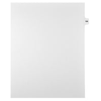 Markmaker - Intercalaires imprimes Legal, Blanc, 1/15th coupe, format lettre, sans trous, 25 tabs/PQT, 5 PQT/Boite, Numero 168-Intercalaires imprimes Legal