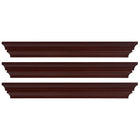 Kiera Grace – Corniche murale profilée et tablette Madison, 24 po, espresso, 3/ensemble (FN00288-4MC)-Capacité de mesure et de poids: chaque étagère flottante mesure 24 "L x 4,75" W x 3 "H. Une largeur importante signifie que vous disposez de près de 2 pieds du magnifique présentoir, créant un espace de rangement maximal. Chaque étagère peut contenir jusqu'à 10 livres, ce qui vous permet de placez les articles avec un peu plus de poids sur chaque étagère