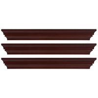 Kiera Grace – Corniche murale profilée et tablette Madison, 24 po, espresso, 3/ensemble (FN00288-4MC)-Capacité de mesure et de poids: chaque étagère flottante mesure 24 "L x 4,75" W x 3 "H. Une largeur importante signifie que vous disposez de près de 2 pieds du magnifique présentoir, créant un espace de rangement maximal. Chaque étagère peut contenir jusqu'à 10 livres, ce qui vous permet de placez les articles avec un peu plus de poids sur chaque étagère