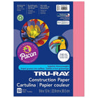 Papier de construction Pacon Tru-Ray, 9" x 12", rose vif, 250 feuilles-Le papier de construction Tru-Ray est suffisamment résistant pour supporter le rainurage, le pliage et le curling sans se fissurer ni se déchirer