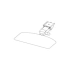 Bush® - Plateau articulé pour clavier de la collection Westfield/Cubix, noir-Pour la plupart des bureaux en coin; bord arrondi en avant