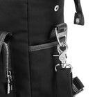 Lencca Mini Phlox Sac à Dos , Mignon Poids léger Mode Petit Sac à Dos, Noir-Sac à dos: rangez sa bandoulière dans la poche arrière. Clip sur les bretelles du sac à dos matelassées doubles lorsque son temps de voyage