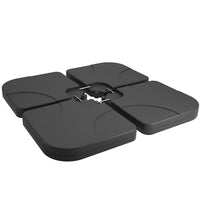 CorLiving – Poids de base de parasol PPU-902-U, noir-Remplir complètement avec de l’eau pour créer un poids équivalent à quatre dalles de patio