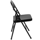 Flash Furniture - Chaise pliante en métal de série Hercules, noir, paq./4 (4BDF002BK)-Cadre à double entretoise