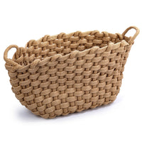 Truu Design - Panier de rangement tressage épais, 10 x 20"-Mesure: le panier de rangement mesure 50,8cm L x 25,4cm H x 30,5cm P (20" L x 10" H x 12" L)