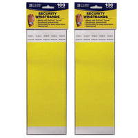 DuPont - Bracelets de securite C-Line Tyvek - Jaune - Paquet de 200 (CLI89106-2)-Les bracelets etanches à usage unique sont parfaits pour les fêtes, les evenements, les sorties sur le terrain ou le marquage des stocks et des fournitures