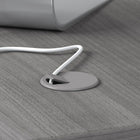 Bureau crédence 60 larg. x 24 prof. Studio C de Mobilier d'entreprise Bush - gris platine-59.45 larg. x 23.35 prof. x 29.84 haut. (po)