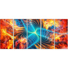 Designart – Imprimé sur toile, moderne, Feu électrique, 5 panneaux (PT3035-401)-Impression