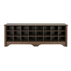 Prepac – Banc à compartiments pour le rangement de chaussures ESS-6020, 60 po, espresso-Agencez-le avec l'étagère pour vestibule de Prepac (EEC-6016) à largeur de 60 po, pour compléter l'organisation de votre vestibule