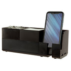 Bostitch Office Konnect Range-tout empilable, ensemble de 4 pièces, noir-Plastique noir