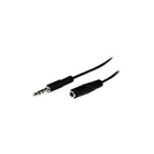 StarTechMD ® Câble de prolongation audio stéréo Mu1Mmfs, noir-Connecteur protégé par une gaine en spirale à 90 % offrant un blindage contre les interférences électromagnétiques et radioélectriques