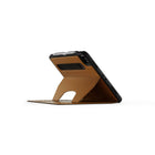 Étui folio magnétique avec support Zugu pour iPad mini 7e génération (A17 Pro) et iPad mini 6e génération 8,3" (2021) - Marron (Cognac)-Cuir synthetique mat externe de haute qualite
