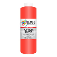 DEMCO EnCouleurs Inc Acrylique scolaire - 500 mL - Rouge-Acrylique scolaire