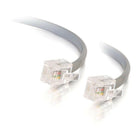 C2G – Câble de téléphone modulaire 8133 25 pi, argent-Le câble de 25 pi de long a une longue portée
