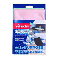 Vileda Linge Microfibre Tout Usage-Son grand pouvoir absorbant vous permet d'éliminer les saletés et résidus en un clin d'oeil