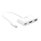 J5Create Adaptateur USB-C à HDMI & USB 3.0 avec alimentation-USB-C Male à HDMI & USB 3.0 avec Power Delivery