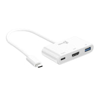 J5Create Adaptateur USB-C à HDMI & USB 3.0 avec alimentation-USB-C Male à HDMI & USB 3.0 avec Power Delivery