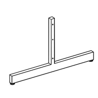 Can-Bramar - Tube rectangulaire pour panneau à grille, chromé, 6/paquet-Tube rectangulaire pour les panneaux à grille