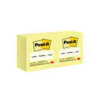 Post-it - Feuillets, jaune canari, 3 po x 3 po, paquet de 12, 1200 feuilles-Adhèrent fermement et s’enlèvent proprement