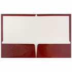 JAM Paper – Chemises de présentation lustrées avec 2 pochettes, marron, 6/paquet (v0312403a)-Capacité de 200 feuilles