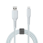 Basic Tech - Câble Lightning de 3 pi, Gris-elegant et sans enchevêtrement