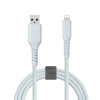 Basic Tech - Câble Lightning de 3 pi, Gris-elegant et sans enchevêtrement