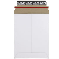 JAM Paper - Enveloppes d'expédition pour photos rigides autocollantes, 6 x 8 po, blanc, 10/paquet-Taille : 12,5 x 9,5 x 1 po