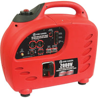 King Canada – Génératrice à inverseur électronique 2000 W à essence (KCG-2001I)-Capacité du réservoir : 5,4 l