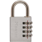 Master Lock – Cadenas large à combinaison de mot programmable, 1 9/16 po (40 mm), couleurs variées (643DASTWD)  -Combinaison à mot facile à régler et à modifier