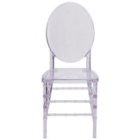 Flash Furniture - Chaise Florence empilable cristal glacé de Flash Elegance-Ensemble de 2 chaises Chiavari