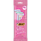 BIC – Rasoirs Twin Select féminin Silky Touch, couleurs variées, paquet de 10-Adapté aux peaux sensibles, pour un rasage apaisant et confortable  