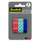 Scotch - Ruban washi Expressions, tailles assorties, paquet multiple, 3 rouleaux/paquet (C1017-3-P13)-Ruban Washi