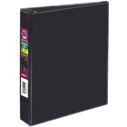 Avery® - Reliure de présentation durable de 5½ po x 8½ po, 1 po, noir-Panneau de doublage transparent à l'avant, à l'arrière et sur le dos  