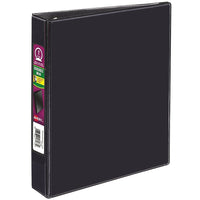 Avery® - Reliure de présentation durable de 5½ po x 8½ po, 1 po, noir-Panneau de doublage transparent à l'avant, à l'arrière et sur le dos  