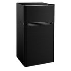 RCA – Refrigérateur de 4,5 pi3 à deux portes, acier inoxydable noir (RFR469)-La capacité d'entreposage de 4,5 pi3 est de taille parfaite pour n'importe quelle pièce de votre maison, de votre bureau ou de votre chambre d'étudiant