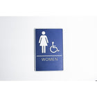 FUTECH SYMBOLE FÉMININ AVEC HANDICAP SUR WOMEN SIGN.-Matériel: plastique, Couleur: bleu marine