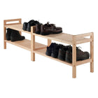 Winsome – Ensemble de support à chaussures Mercury, 2 pièces empilables, naturel (81429)-4