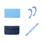 DRSAVER  Combinaison d'emballages de masques - Bleu-Combinaison d'emballages de masques: Pour allonger les boucles d'oreilles des masques faciaux. Design léger et élégant, fabriqué avec un matériau en silicone souple. Réutilisable et facile à nettoyer, s'adapte parfaitement à votre tête.