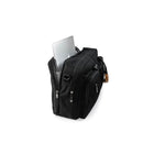 PKG - Sac à dos/sac de messager convertible Trenton avec tissu recyclé - Noir/Tan-Accents en similicuir PU