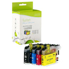 fuzion - Brother LC103C Cartouche D'Encre Compatible - Rendement Haut - Noir/Cyan/Magenta/Jaune, Paquet de 4-Couleur d'encre: Noir, Cyan, Magenta, Jaune