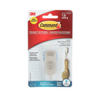 Command - Crochet pour la salle de bain, grand, nickel satiné, 0,5 kg (1 lb)-Des essais ont démontré qu’ils tiennent mieux que les ventouses