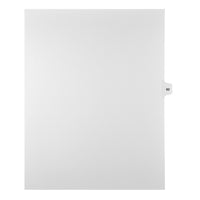 Markmaker - Intercalaires imprimes Legal, Blanc, 1/15th coupe, format lettre, sans trous, 25 tabs/PQT, 5 PQT/Boite, Numero 82-Intercalaires imprimes Legal