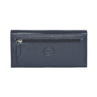 Roots - Femme Grand Portefeuille Pochette avec Chéquier Amovible - Bleu marine-6 poches fendues