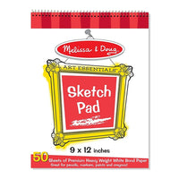 Melissa & Doug - Carnet à dessins relié 9 x 12 po, 4/p (LCI4194)-Groupe d’âge et niveau : Jeunes de 3 à 7 ans, de tout-petit jusqu’à la 2e année