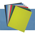 Porte-document à deux pochettes Hilroy, format lettre, bleu foncé-Peut contenir jusqu'à 100 feuilles de papier de format lettre (50 par pochette)