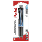 Pentel - Stylos EnerGel à gel liquide – 0,5 mm – bleu – paquet de 2-Conçue pour intégrer les meilleures qualités de l’encre liquide et de l’encre gel